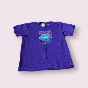 Girls Stranger Things Netflix Graphic Purple T-Shirt Size XS